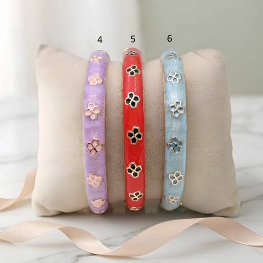 Colorful Enamel Bangles For Women