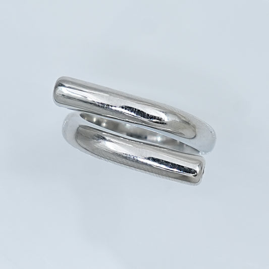 Minimalist Stainless Steel Wrap Ring