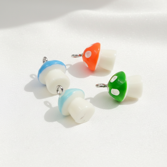 Cute Enamel Mushroom Charms