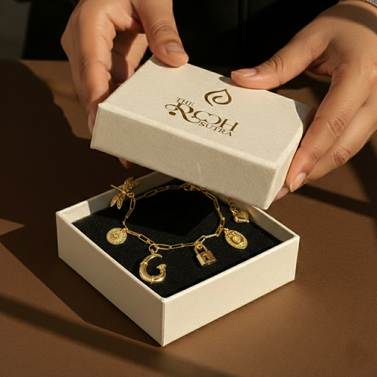 Personalized Charm Bracelet with Lock, Heart & Initial