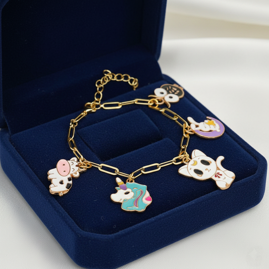 Customized Charm Bracelet – Enamel Charms