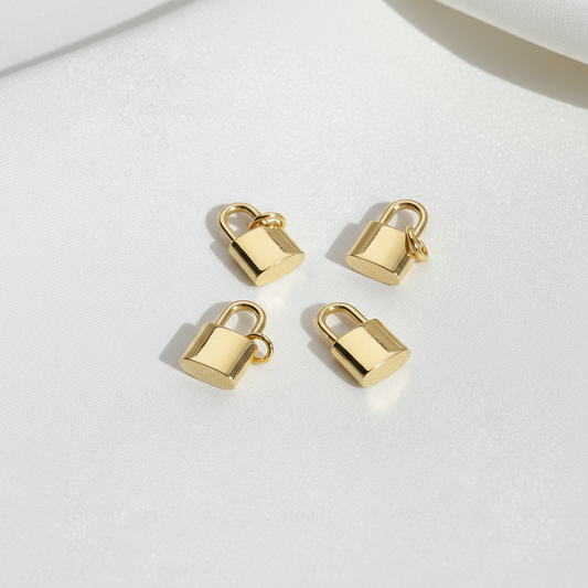Mini Padlock Charm For Bracelet Necklace