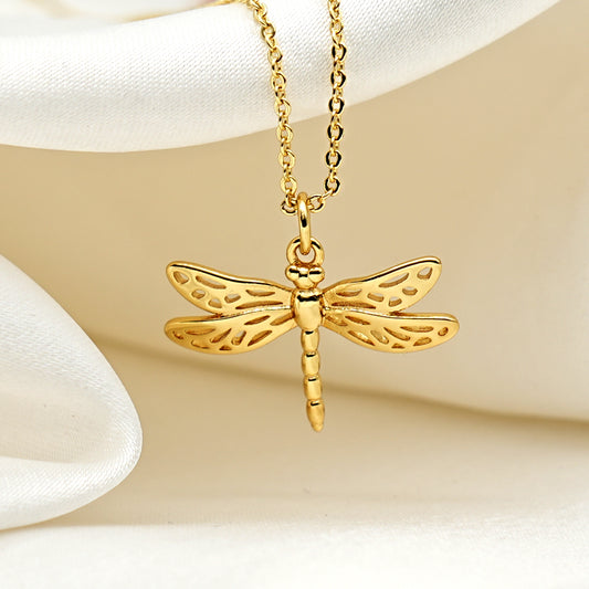 Gold Filled Dragonfly Charm For Bracelet Necklace