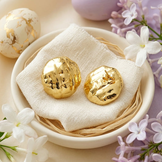 Big Dome Stud Earrings