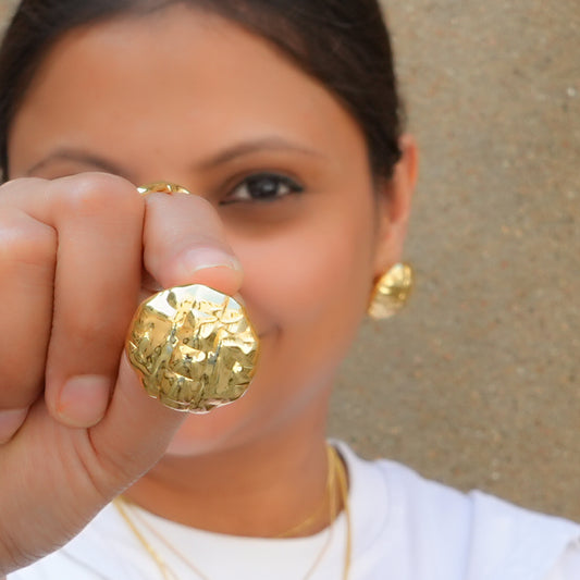 Big Dome Stud Earrings