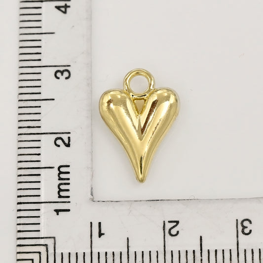 Minimalist Heart Charm For Bracelet Necklace