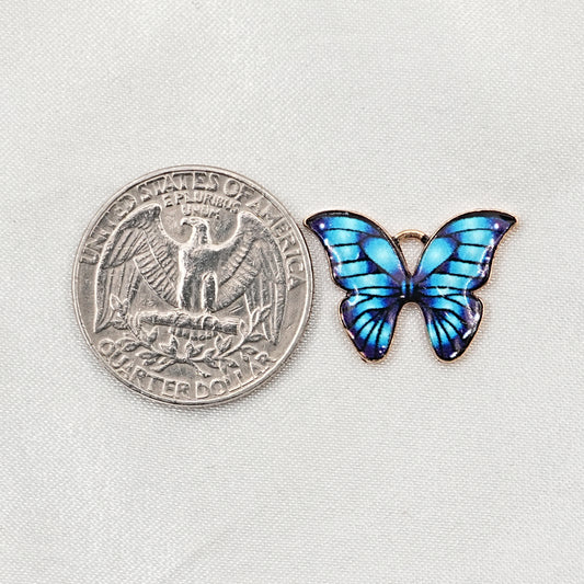 Mini Enamel Butterfly Charm