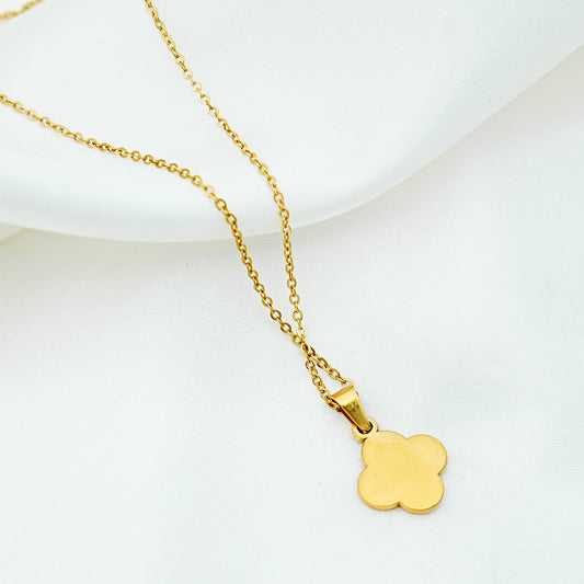 Turquoise Evil Eye Clover Pendant Necklace