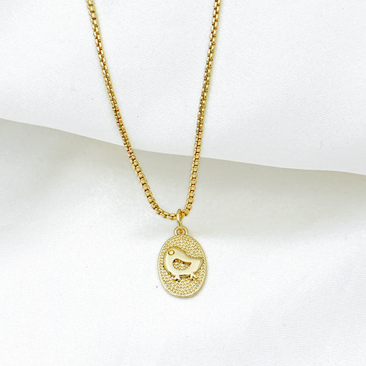 Gold Animal Oval Charm For Bracelet Necklace