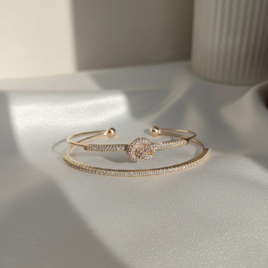 Diamond Knot Cuff bangle