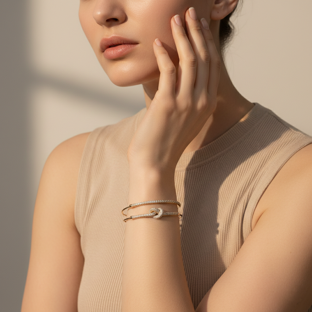 Diamond Knot Cuff bangle