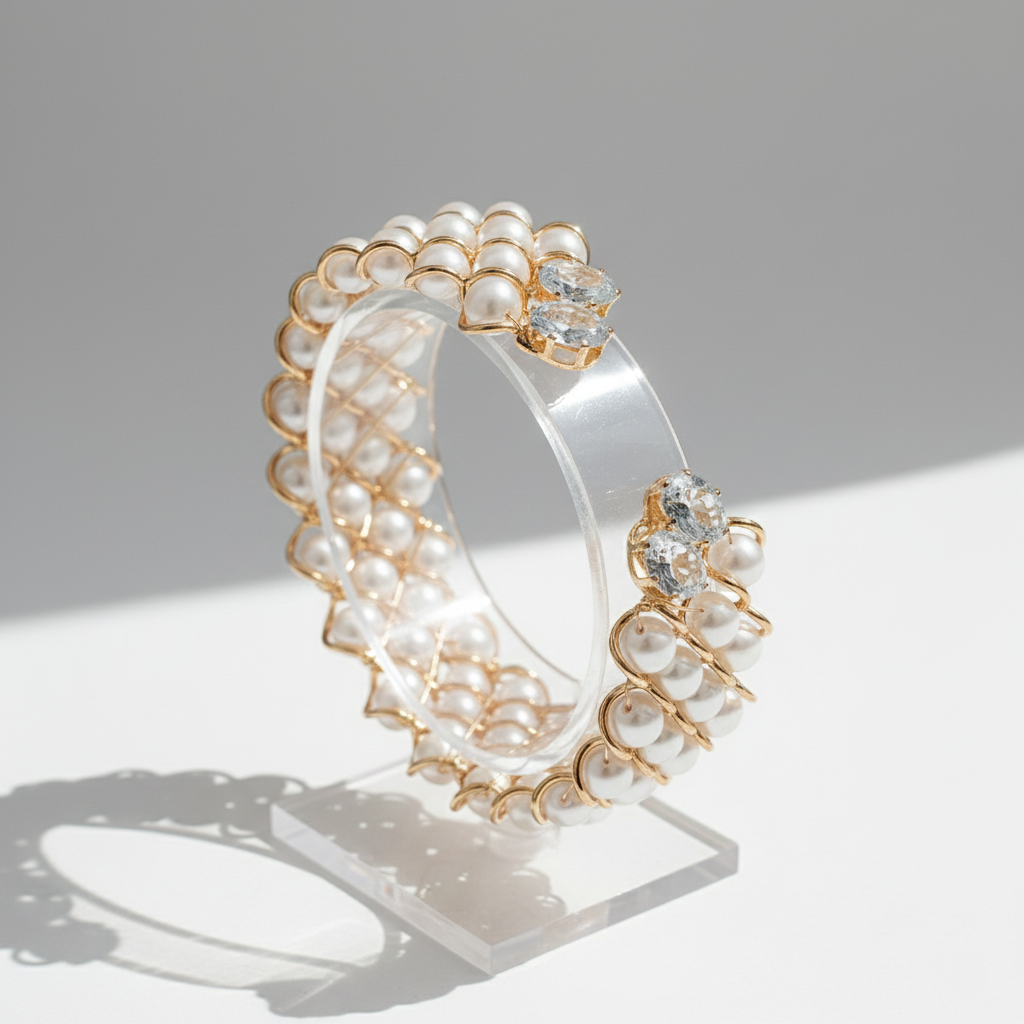 Elegant Pearl Cuff Bracelet
