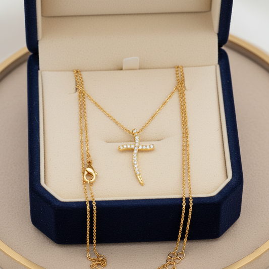 Diamond Cross Pendant Necklace