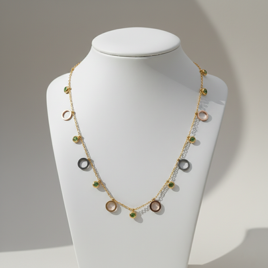 Multi Charm Station Necklace
