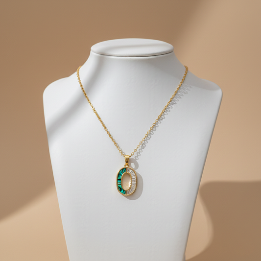 Gold Initial “O” Pendant Necklace