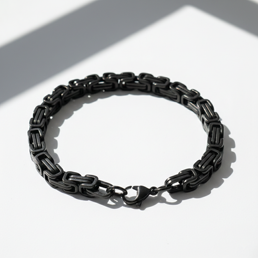 Black Byzantine Link Bracelet