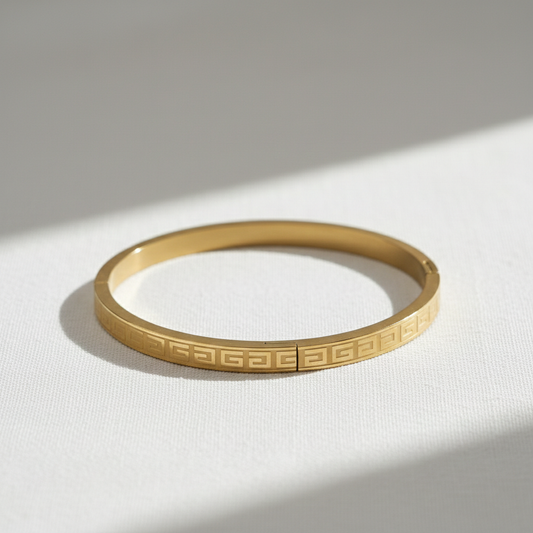Greek Key Minimal Bracelet