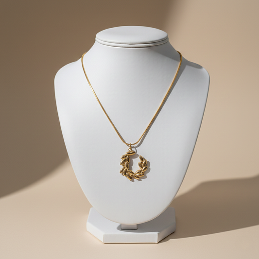 Laurel Wreath Pendant Necklace