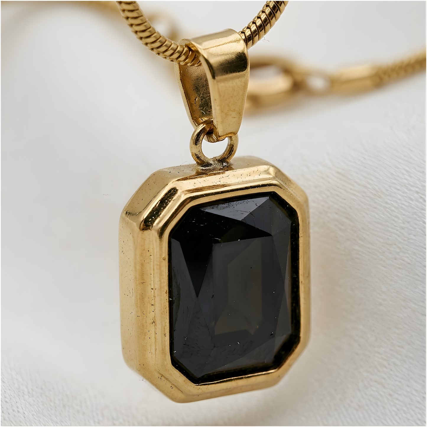 Onyx Pendant Necklace