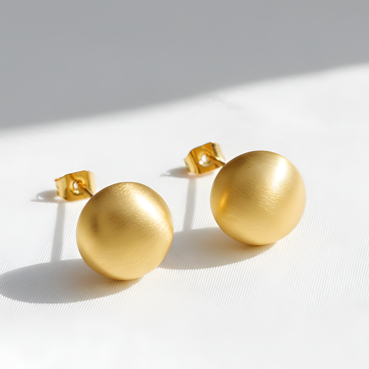 Circle Stud Earrings