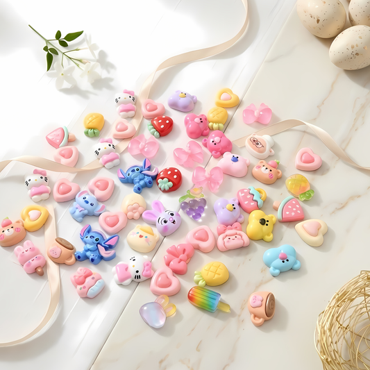 Kawaii Charms Mix – Cute Bear, Bunny, Fruit & Cartoon Charms