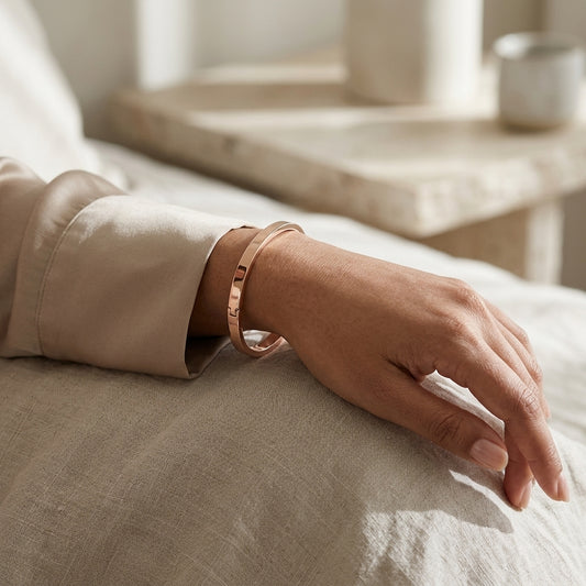 Minimalist Rose Gold Bangle