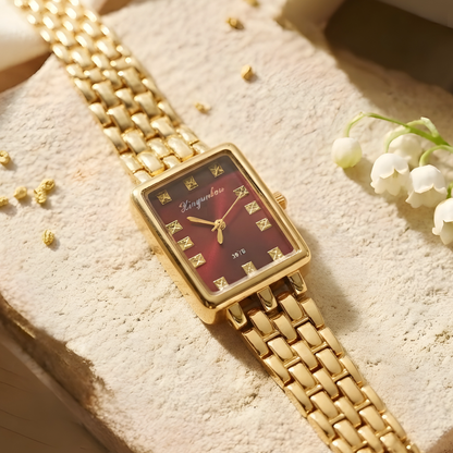 Elegant Gold-Tone Wrist Watch for Women