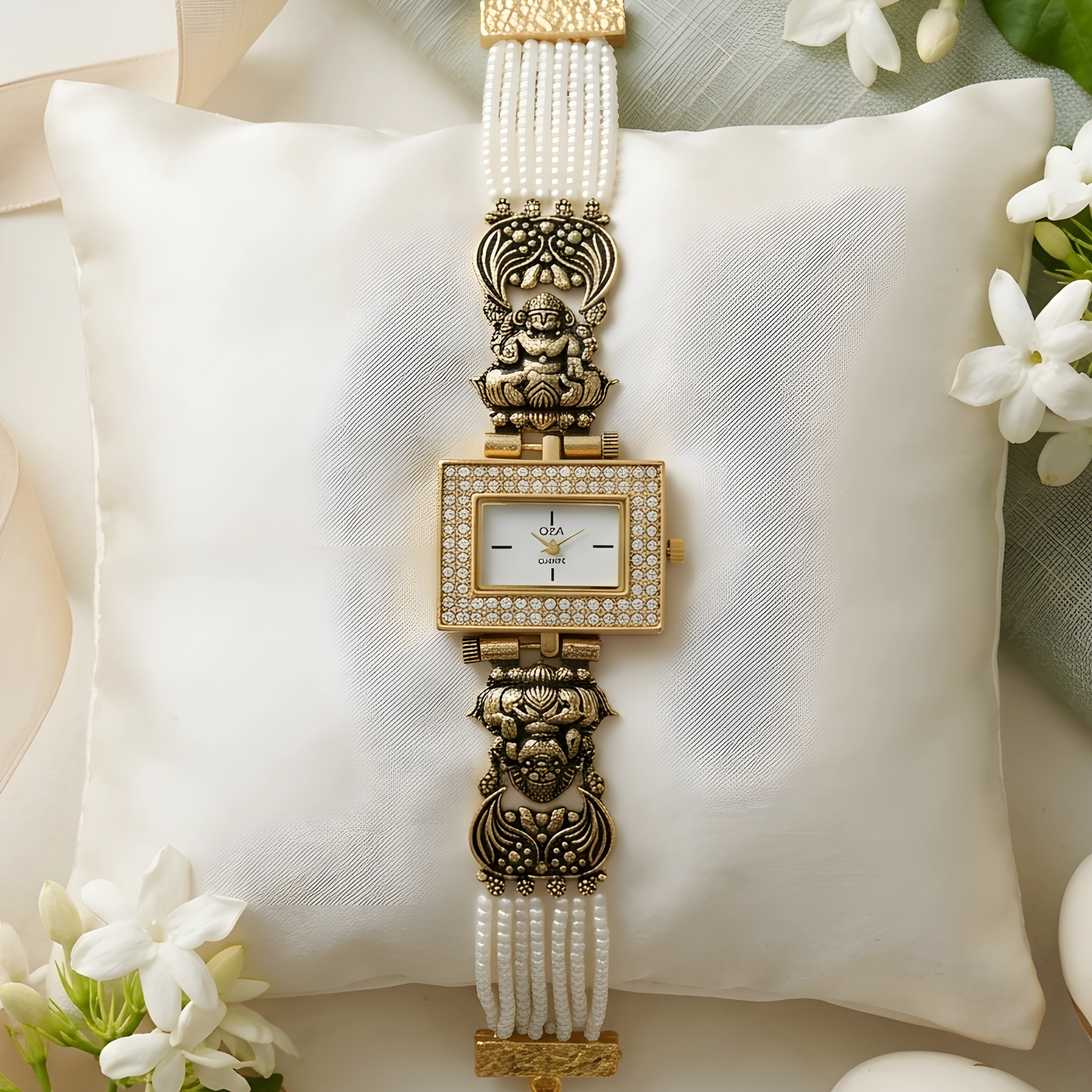 Temple Jewelry Pearl Strap Watch