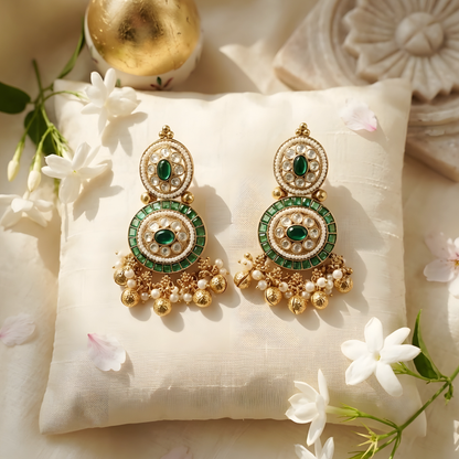 Kundan Choker Necklace Set with Matching Earrings