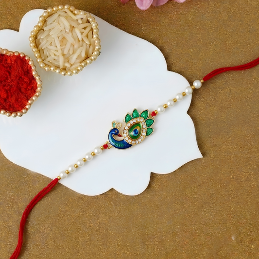 Morpankh Design Rakhi For Brother