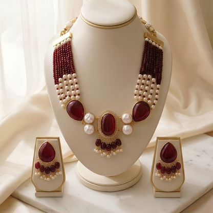 Multi-Strand Beaded Jewelry Set