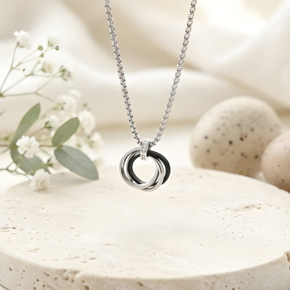 Black Onyx Pendant Necklace For Men