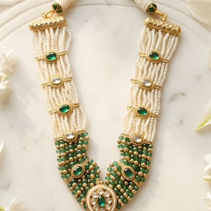 Kundan Choker Necklace Set with Matching Earrings