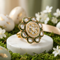 Kundan Polki Adjustable Floral Statement Ring