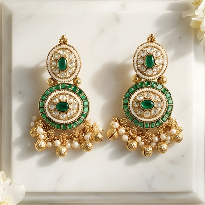 Kundan Choker Necklace Set with Matching Earrings