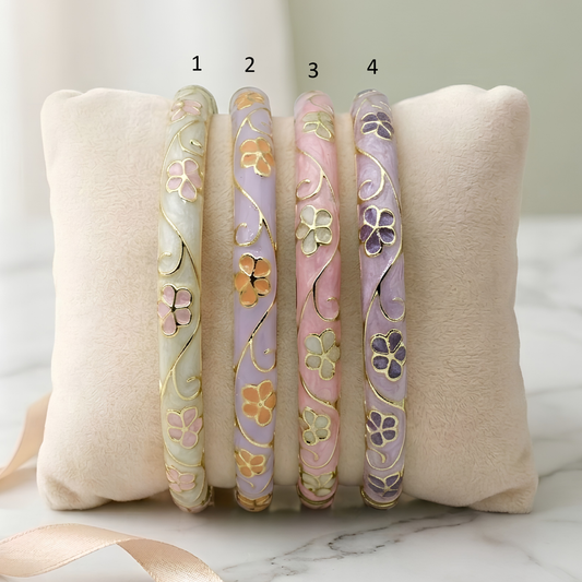 Colorful Enamel Bangles For Women