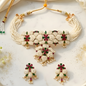Traditional Pearl Choker Necklace Set