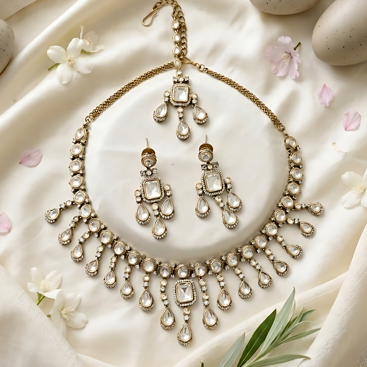 Polki Bridal Necklace Set