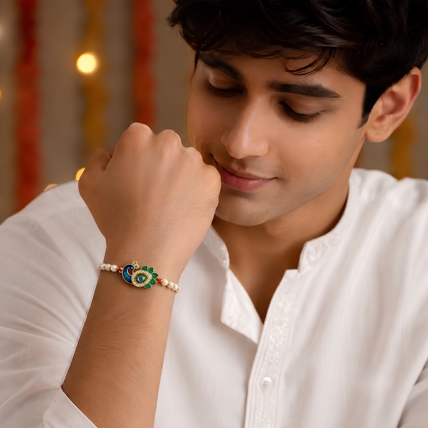 Morpankh Design Rakhi For Brother
