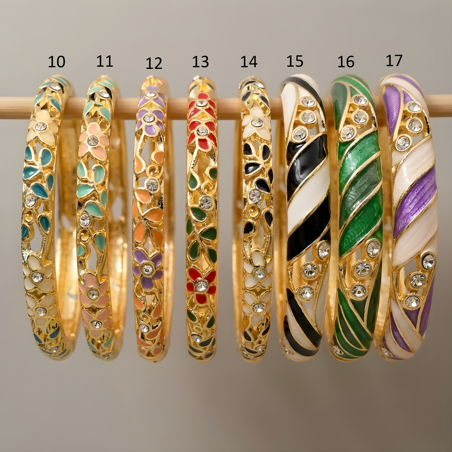 Colorful Enamel Bangles For Women