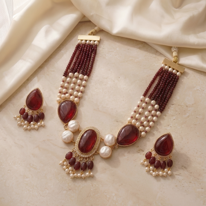 Multi-Strand Beaded Jewelry Set