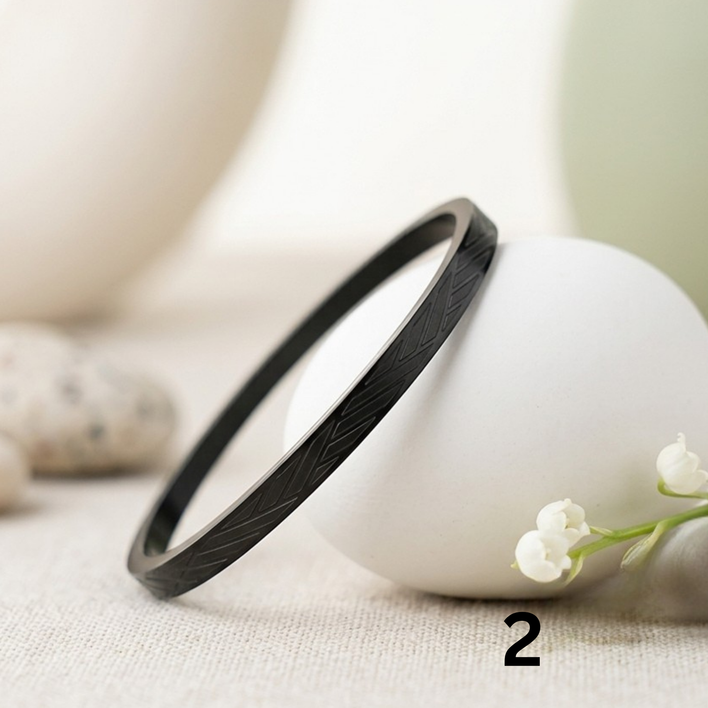 Midnight Luxe Textured Bangle Collection