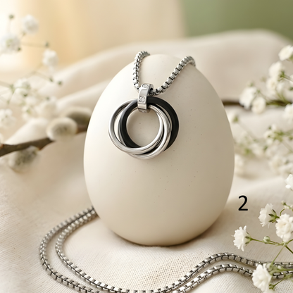 Black Onyx Pendant Necklace For Men