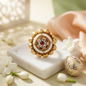 Traditional Floral Pearl Statement Ring