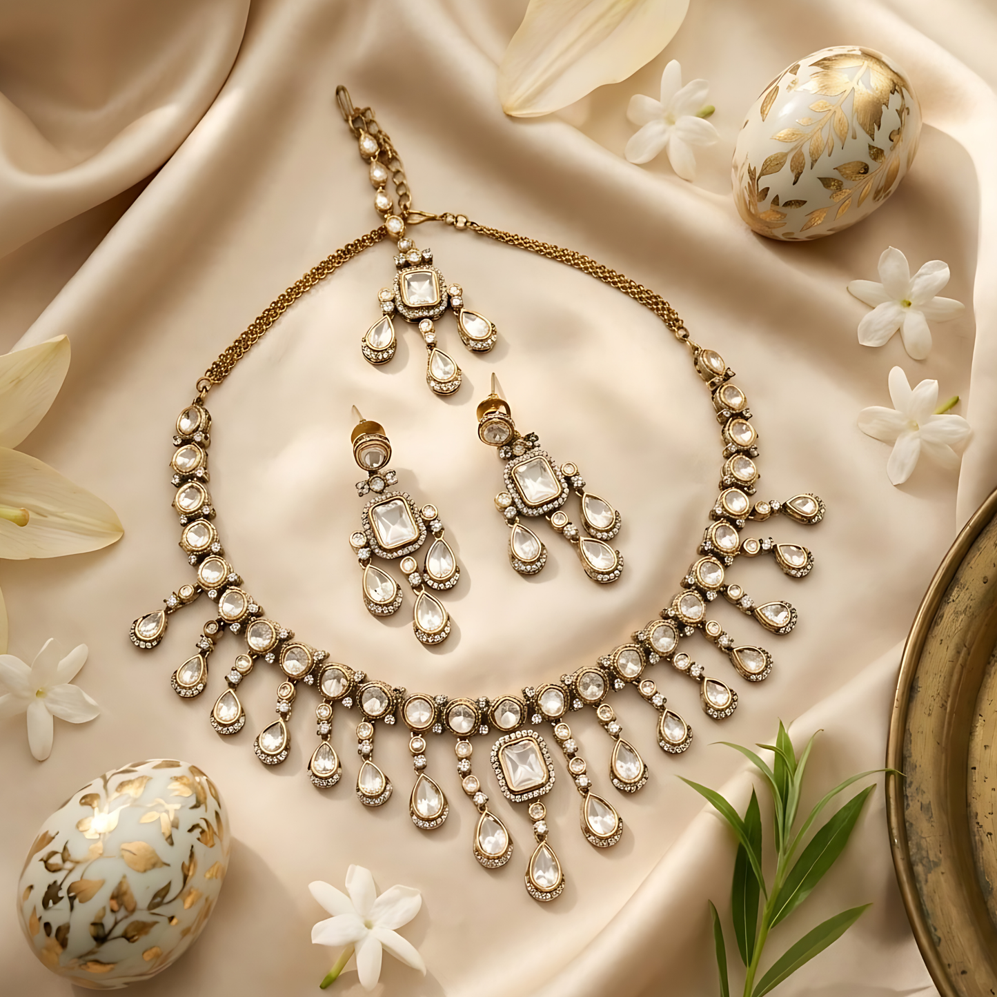 Polki Bridal Necklace Set
