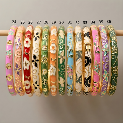 Colorful Enamel Bangles For Women