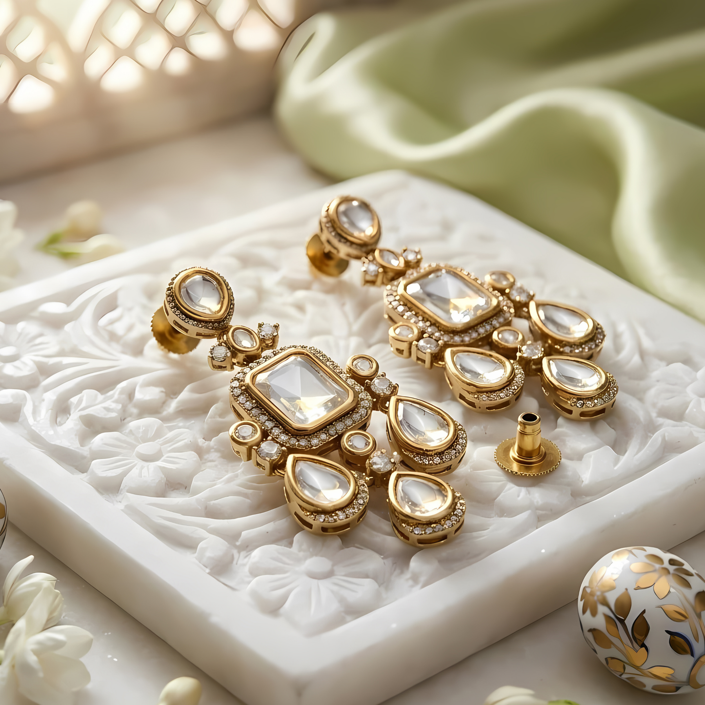 Polki Bridal Necklace Set