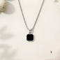 Black Onyx Pendant Necklace For Men