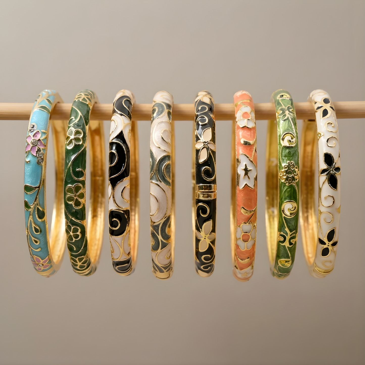Colorful Enamel Bangles For Women