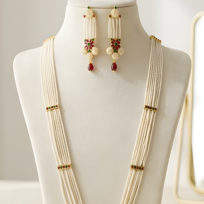 Rani Haar Necklace with Peacock Pendant